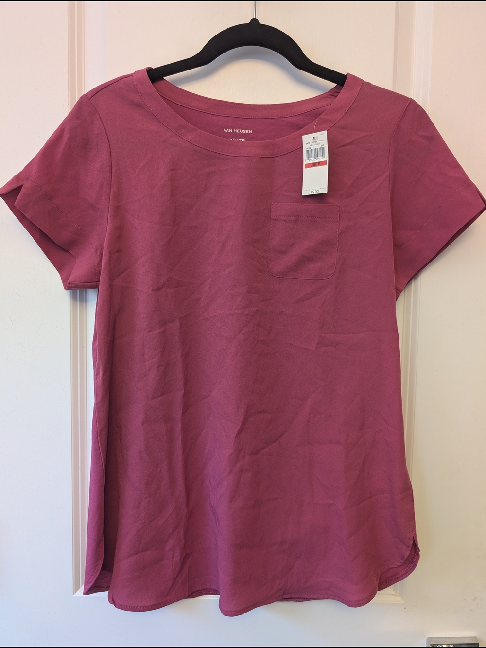 NWT Van Heusen Women’s Short Sleeve Pocket Shirt